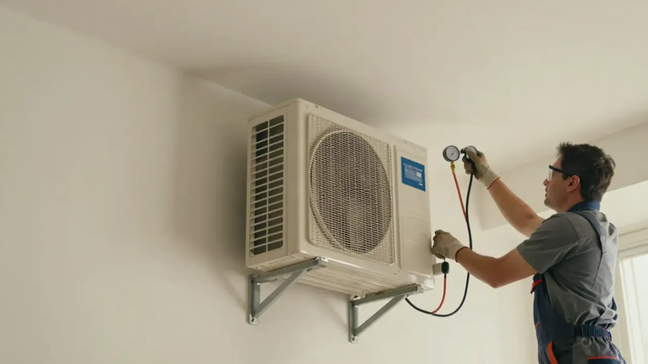 Mini Split Repair in Rosenberg, Texas: close-up of a high-quality, newly installed indoor mini-split unit on a clean
